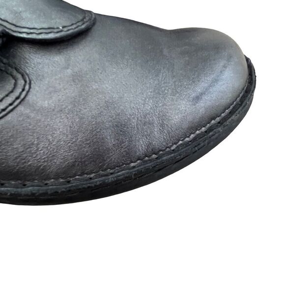 Finn Comfort Metallic Silver Orb Nappa Leather Mule Slide Shoe - Picture 3 of 13